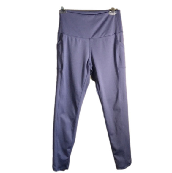 LEGEND Women's Medium Dark Lavender Workout Yoga Leggings Ankle Length Athletic - Picture 1 of 5